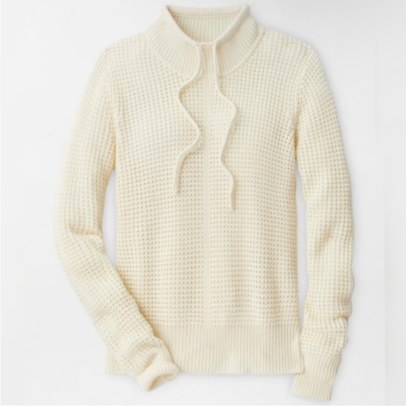 PETER MILLAR KENNEDY WAFFLE STITCH POPOVER SWEATER Size Small - Picture 3 of 13